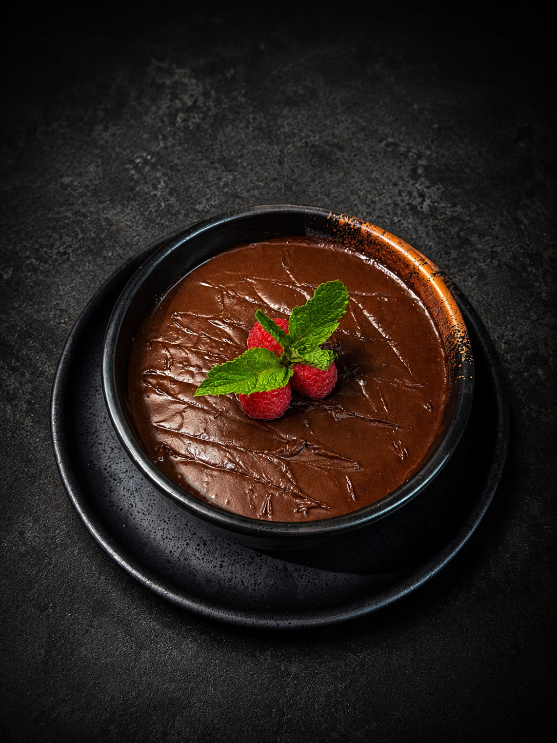 Chocolat Velours Intense — Light intense chocolate mousse — Nuestros Menús Digitales | Dar Krepchy | Marrakech