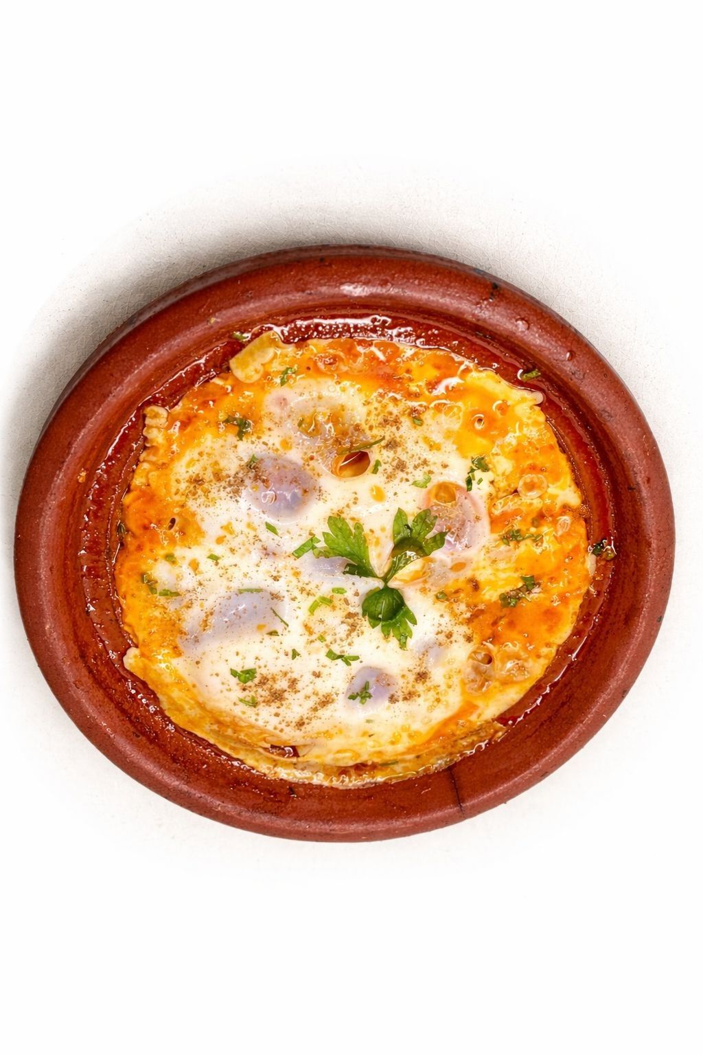 Tajín Kefta Huevo — albóndigas especiadas en salsa de tomate con huevo